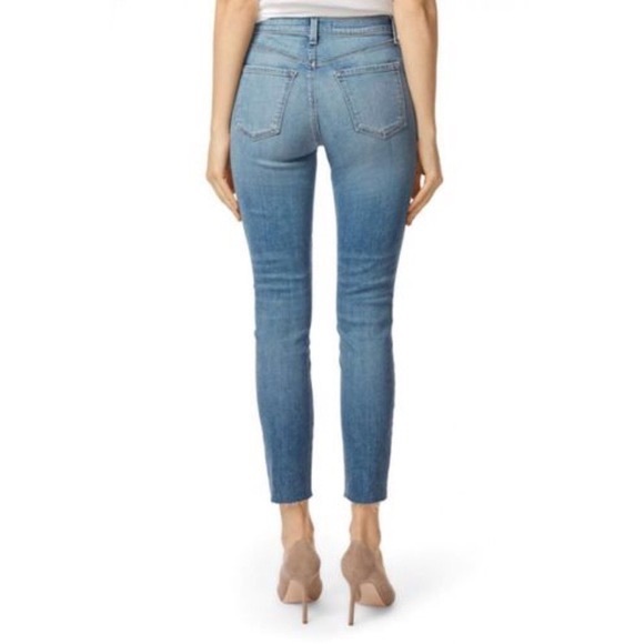 NWT J Brand Alana High Rise Crop Skinny Jeans Delphi Fabric Denim Raw hem, sz 26 - Picture 3 of 16
